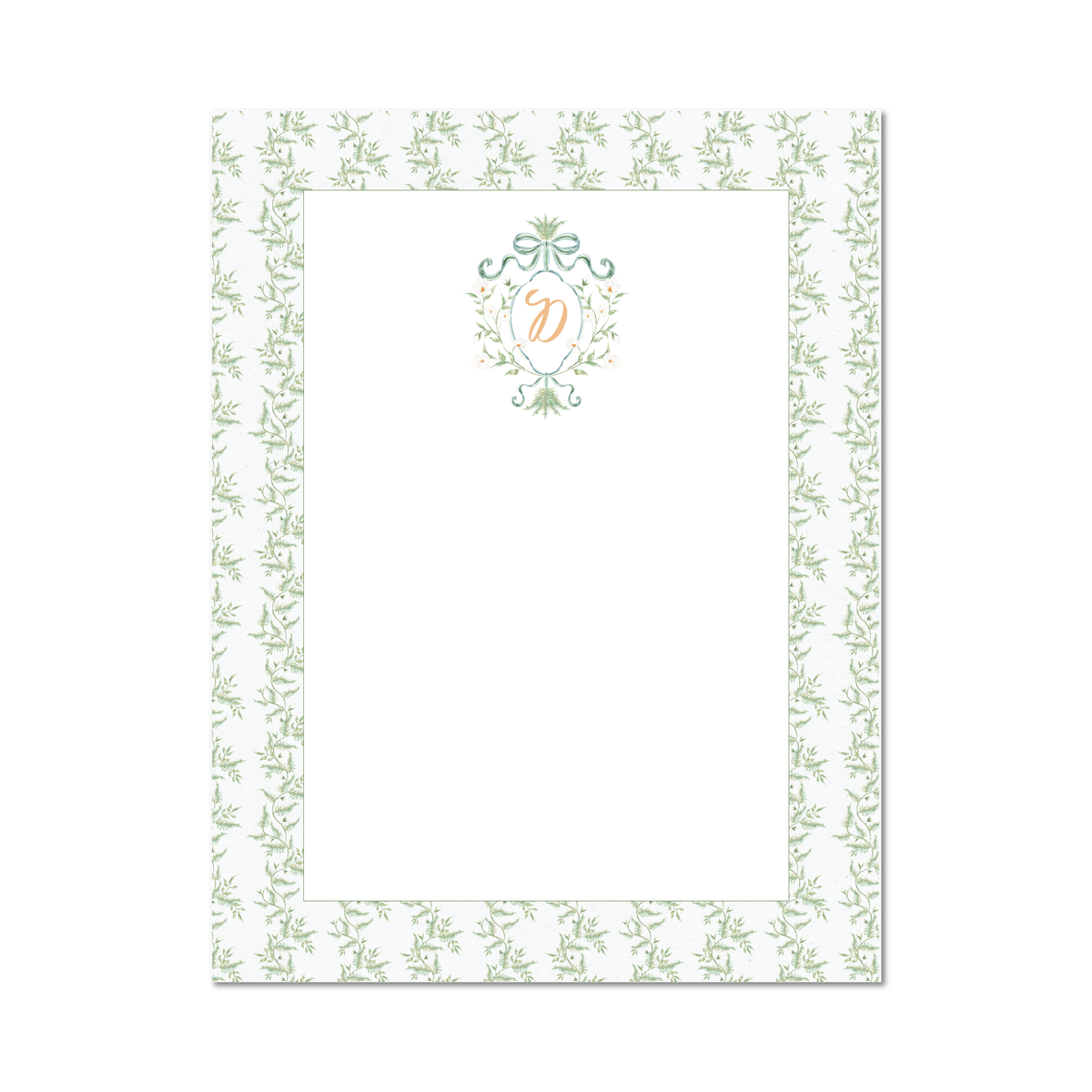 Monogram Crest Notecard Set