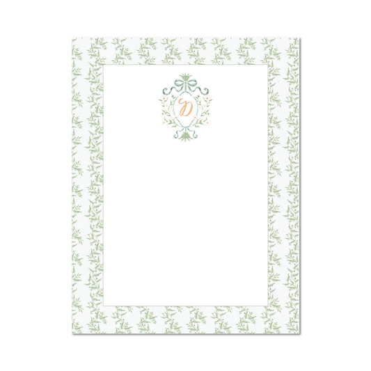 Monogram Crest Notecard Set