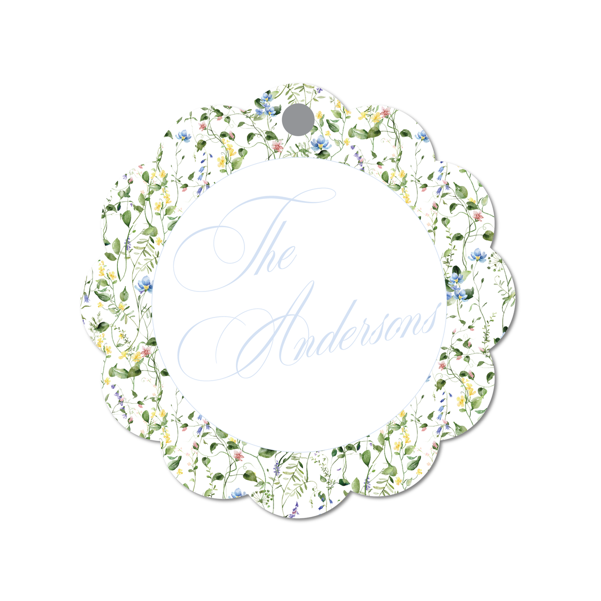 Floral Scalloped Gift Card