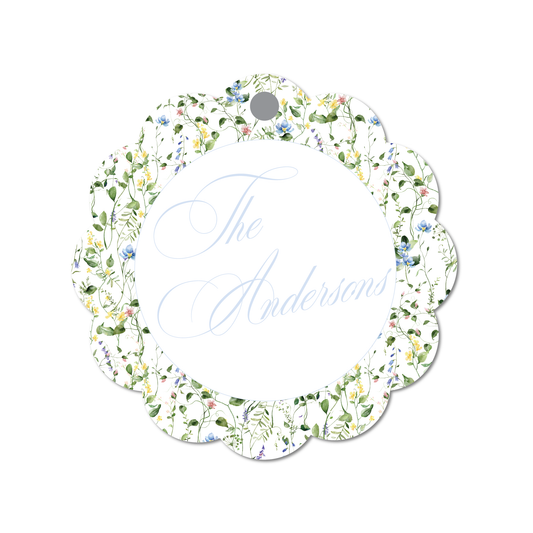 Floral Scalloped Gift Card