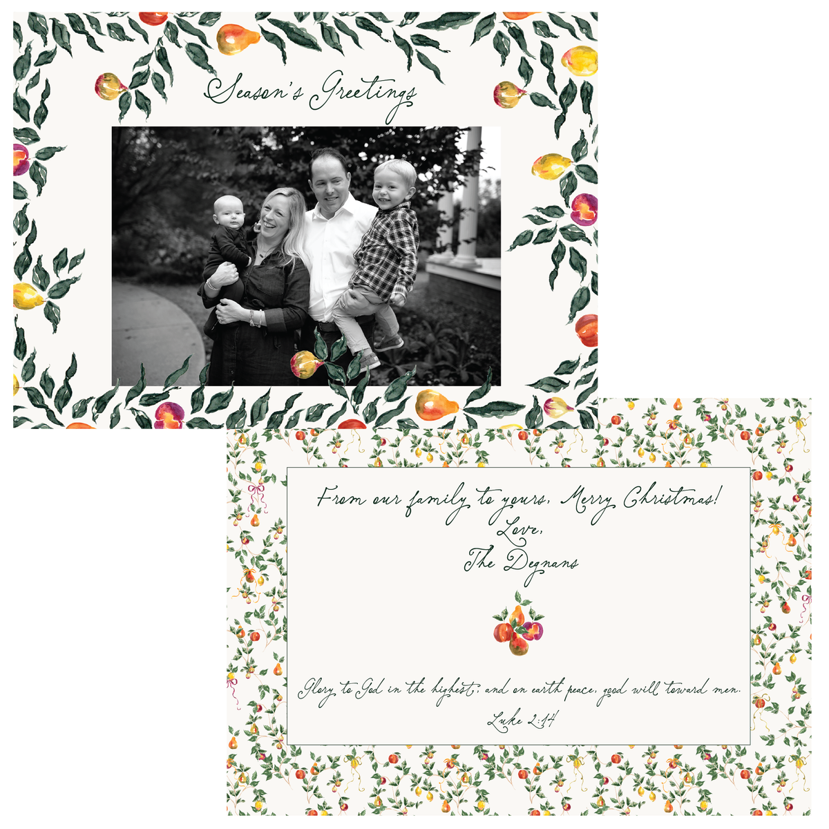 Sugar Plum Holiday Card