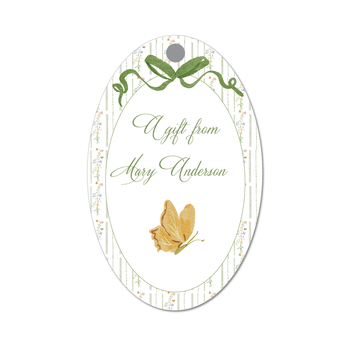 Butterfly Gift Tag