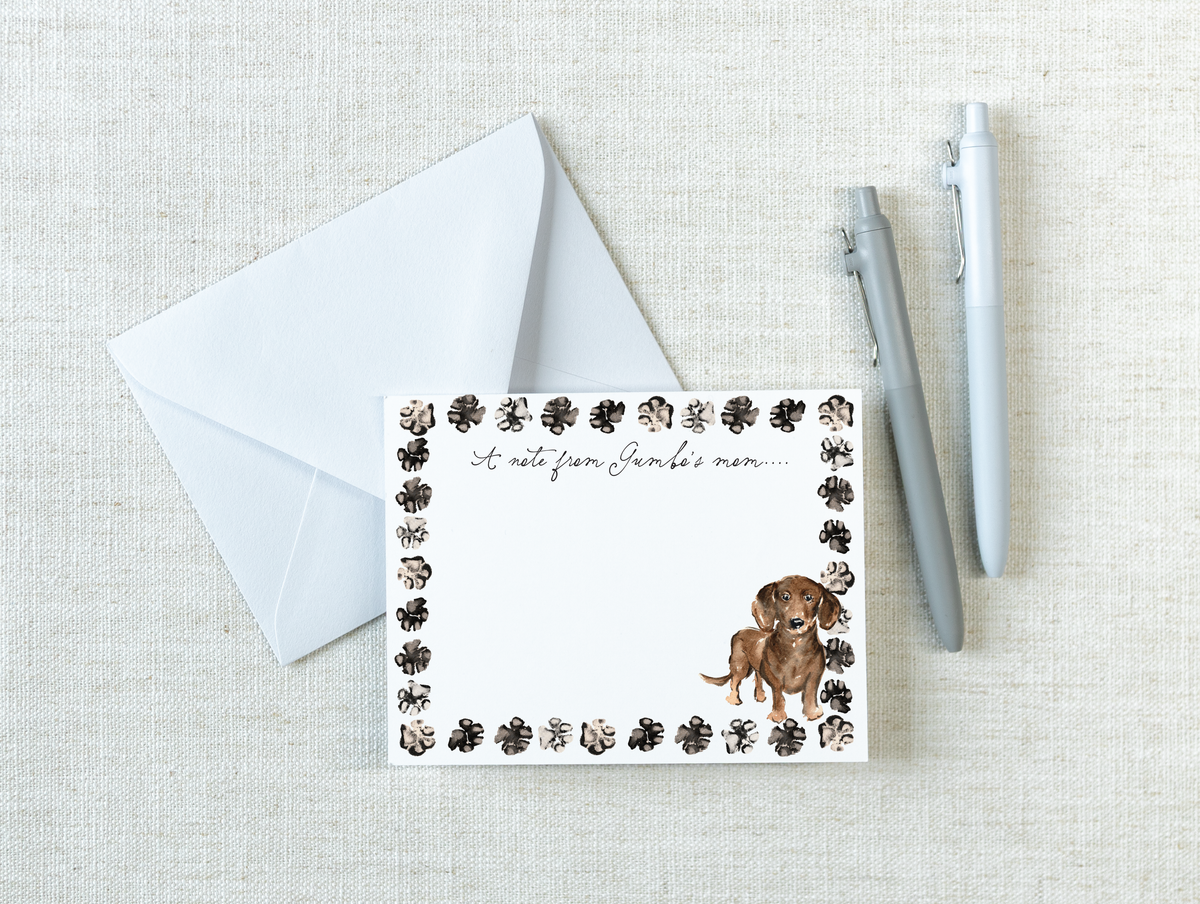 Dachsund Gift Card Set