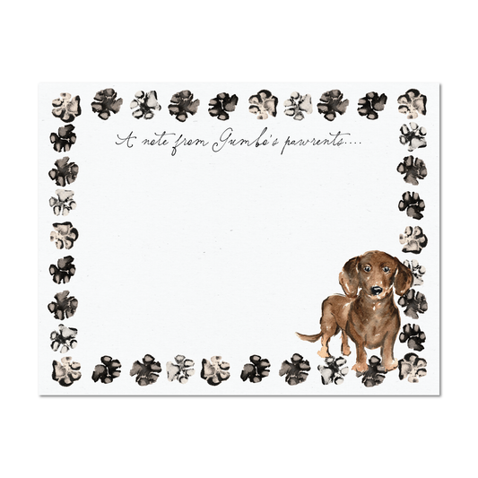 Dachsund Gift Card Set